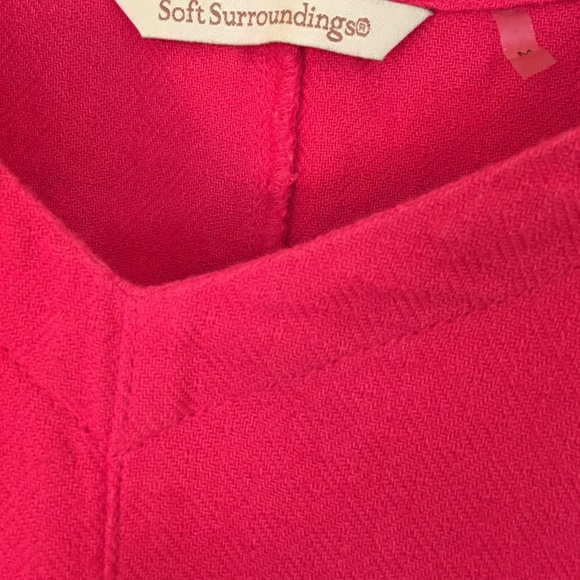 Soft Surroundings tunic cold shoulder/sleeves - Picture 2 of 8